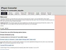 Tablet Screenshot of iplayerconverter.co.uk